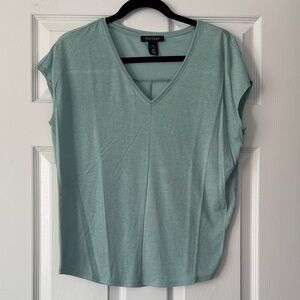 WHBM Women's Mint V-Neck Tee